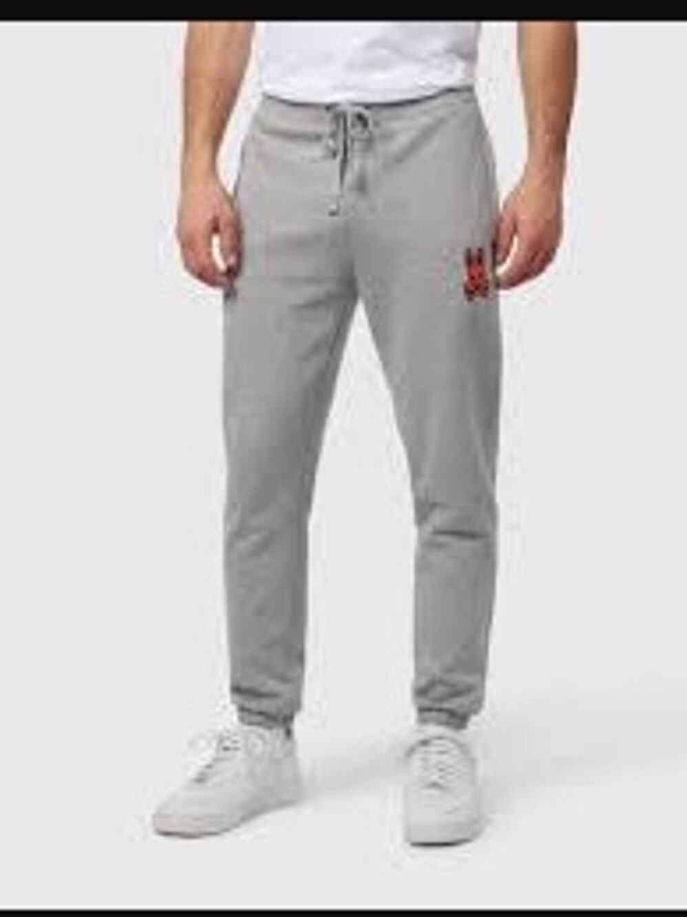 New NWT Psycho Bunny Lancaster Brushed Fleece Sweatpants Heathered Grey Small